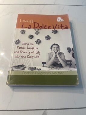 Living La Dolce Vita - Orange & Olive Green Cover